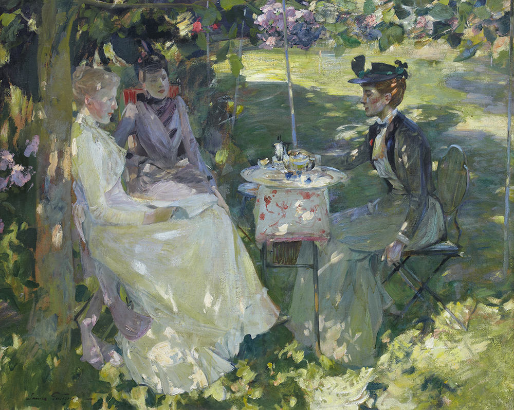 Sir James Guthrie HRA PPRSA HRHA (1859-1930), "Midsummer", oil on canvas, 101.8 x 126.2cm, 1892, Royal Scottish Academy of Art & Architecture (Diploma Collection), RSA Diploma Deposit, 1893. Image credit: Andy Phillipson